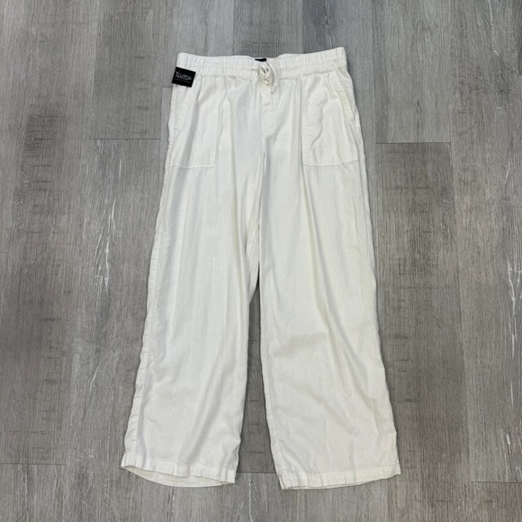 Gap White Linen Pants - Size Large - Picture 2 of 4